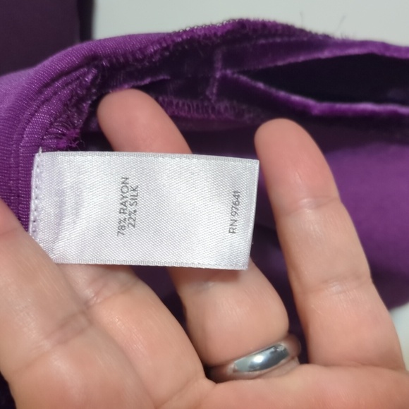 J.jill Luxurious Silk Blend Velvet Women's Tunic Top Holiday Sz 3X Boat Neck - Picture 7 of 10